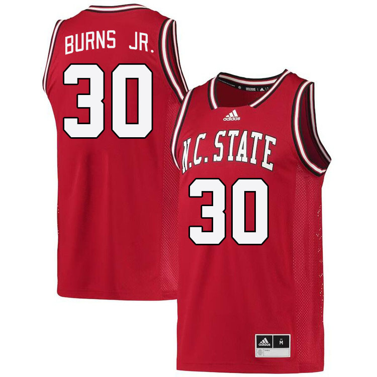 Men #30 DJ Burns Jr. NC State Wolfpack College Basketball Jerseys Stitched Sale-Retro